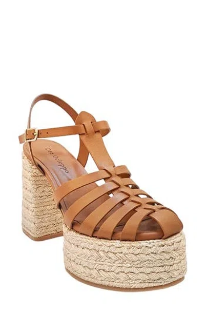 Dee Ocleppo Women's Tulum High Heel Platform Espadrille Fisherman Sandals In Biscotti