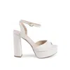 Dee Ocleppo White Napa Leather / Calf Bos Taurus Women's Sandal
