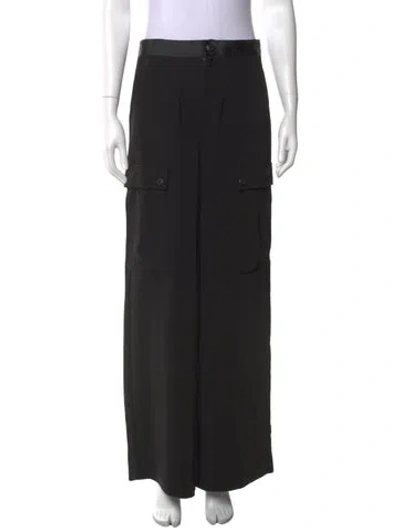 Pre-owned Dee Ocleppo Wide Leg Pants In Black