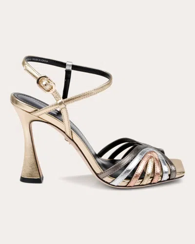 Dee Ocleppo 98mm Carmel Sandals In Metallic Multi