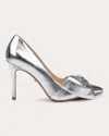 Dee Ocleppo Dehli Ii Pointed Toe Pump In Silver