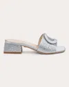 Dee Ocleppo Dizzy Ii Slide Sandal In Silver