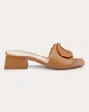 Dee Ocleppo Dizzy 35mm Leather Mules In Brown