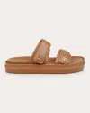 Dee Ocleppo Finland Ii Double-strap Slides In Biscotti