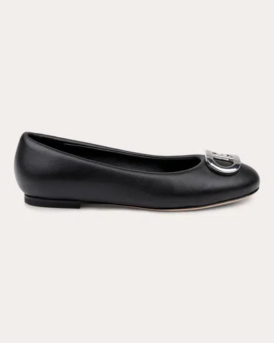 Dee Ocleppo Prague Flat In Black Leather