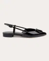 Dee Ocleppo Rome Pointed Toe Slingback Sandal In Black