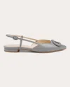 Dee Ocleppo Rome Pointed Toe Slingback Sandal In Grey