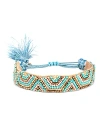 Deepa By Deepa Gurnani Miles Beaded Slider Bracelet In Blue/multi