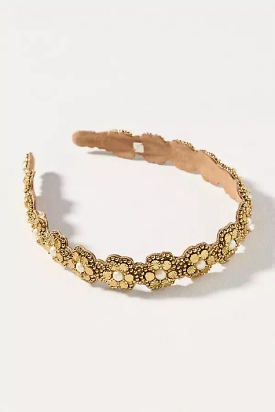 Deepa Gurani Headband In Gold