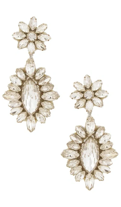 Deepa Gurnani Alianah Earrings In Silver