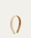 Deepa Gurnani Bernice Pearly Embellished Headband In Gold