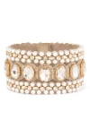 Deepa Gurnani Bess Cuff Bracelet In Gold