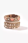Deepa Gurnani Brixie Stone Bracelet In Gold