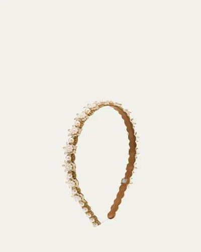 Deepa Gurnani Deane Embellished Headband In Gold