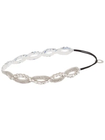 Deepa Gurnani Diamanté Embellished Headband In White