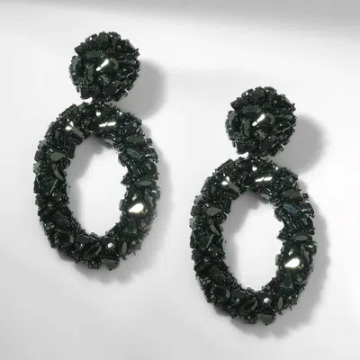 Deepa Gurnani Dinorah Earring In Black