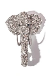 Deepa Gurnani Elephant On Ice Brooch
