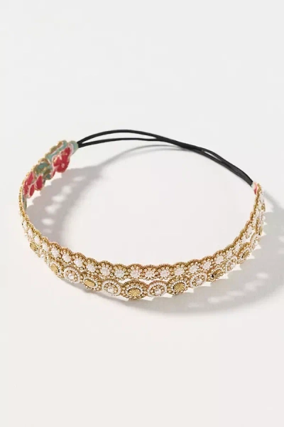 Deepa Gurnani Elmira Headband In Gold