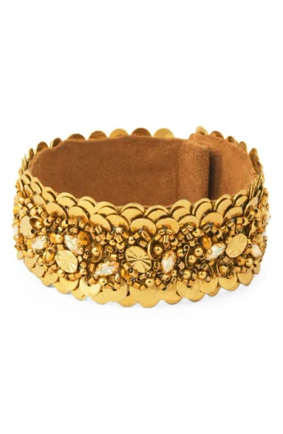 Deepa Gurnani Ginevra Bracelet In Gold
