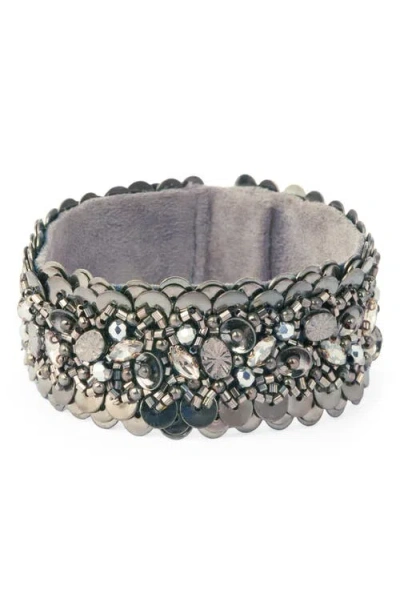 Deepa Gurnani Ginevra Bracelet In Gray