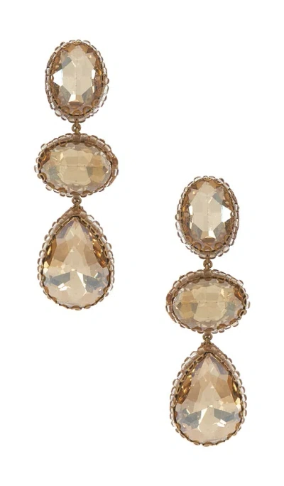 Deepa Gurnani Hadlee Earrings In Gold