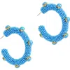 Deepa Gurnani Hayes Beaded Hoop Earrings