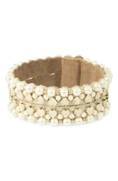 Deepa Gurnani Hudson Bracelet In Neutral