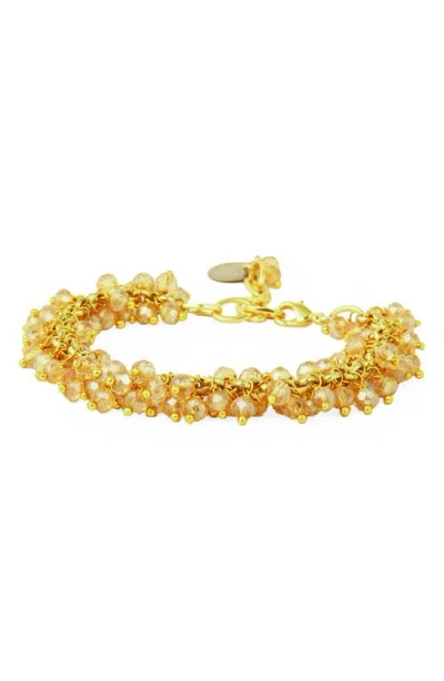 Deepa Gurnani Jemsa Bracelet In Gold