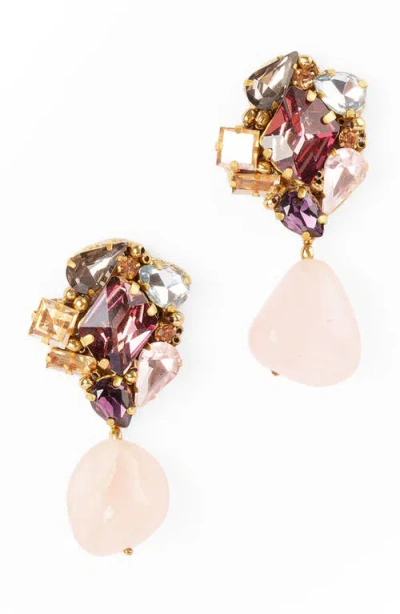 Deepa Gurnani Kidar Drop Earrings In Multi