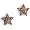 Deepa Gurnani Loris Star Stud Earrings In Gray