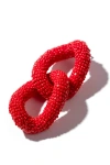 Deepa Gurnani Loulou Beaded Drop Earrings In Red