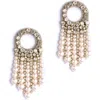 Deepa Gurnani Makena Faux Pearl Drop Earrings In Ivory