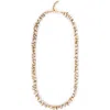 Deepa Gurnani Nani Faux Pearl Necklace In Gold