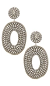 Deepa Gurnani Odeya Earrings In Silver