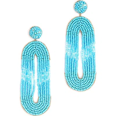 Deepa Gurnani Olga Earrings In Blue
