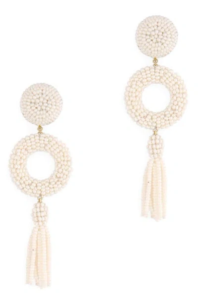 Deepa Gurnani Oliver Drop Earrings In Neutral