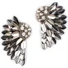 Deepa Gurnani Perry Wing Drop Earrings In Silver