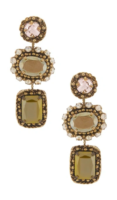Deepa Gurnani Rehman Earring In Olive