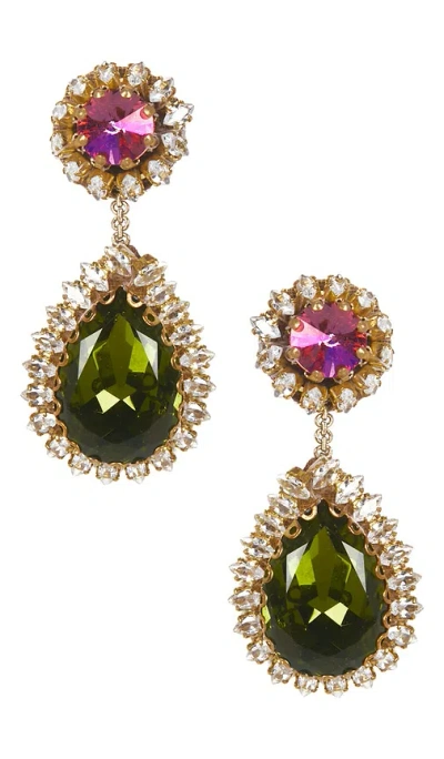 Deepa Gurnani Rekhi Earring In Green