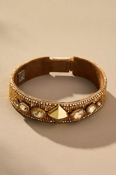 Deepa Gurnani Remy Cuff Bracelet In Gold