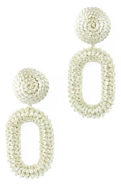 Deepa Gurnani Roula Drop Earrings In Gray