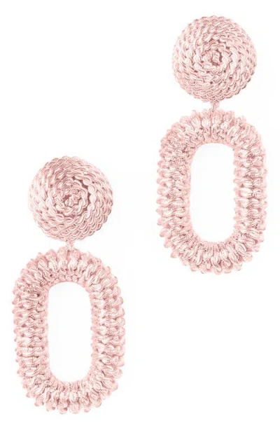 Deepa Gurnani Roula Drop Earrings In Pink