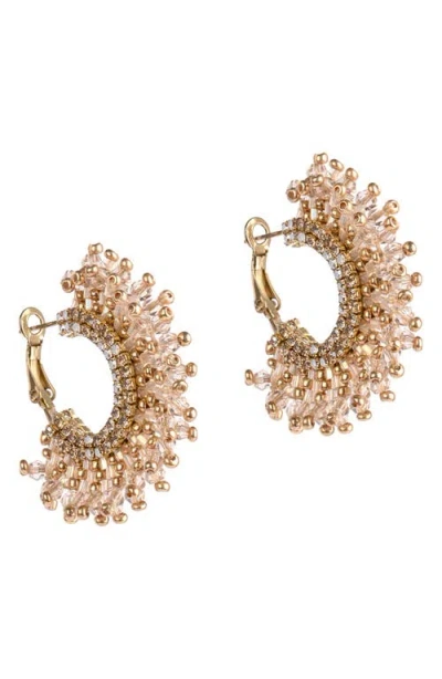 Deepa Gurnani Sierra Hoop Earrings In Gold