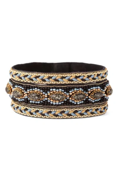 Deepa Gurnani Tanner Mixed Media Bracelet In Multi