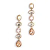 Deepa Gurnani Tyra Crystal Linear Drop Earrings In Multi