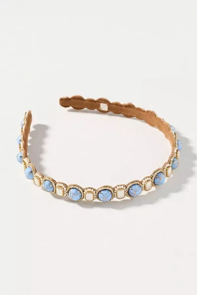 Deepa Gurnani Valverde Headband In Blue