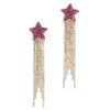 Deepa Gurnani Women's Evren Earrings In Fuchsia In Multi