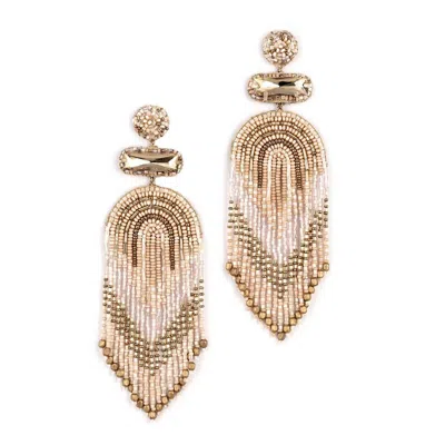 Deepa Gurnani Women's Ishani Earrings In Champagne In White