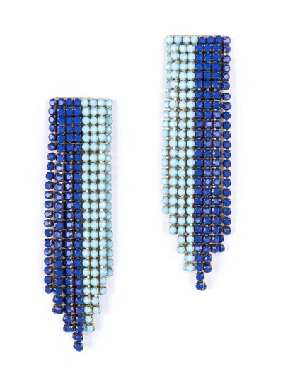 Deepa Gurnani Women's Rayla Earrings In Cobalt/blue Combo