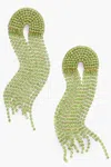 Deepa Gurnani Women's Warren Rhinestone Drop Earrings In Lime In Green